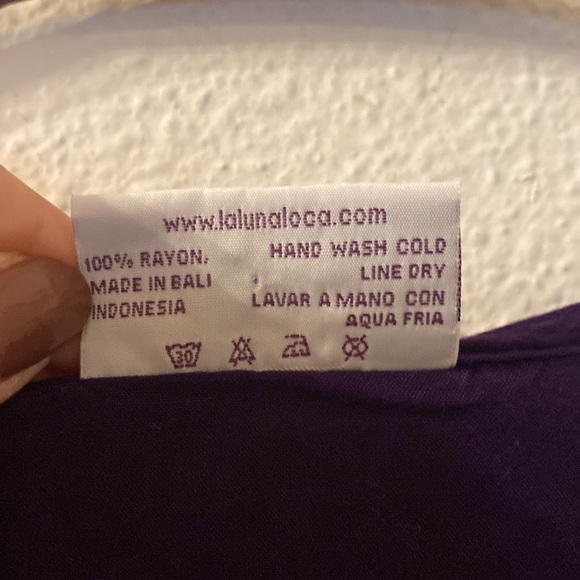 La Luna Loca button down shirt sleeve top size 3XL - Picture 4 of 5